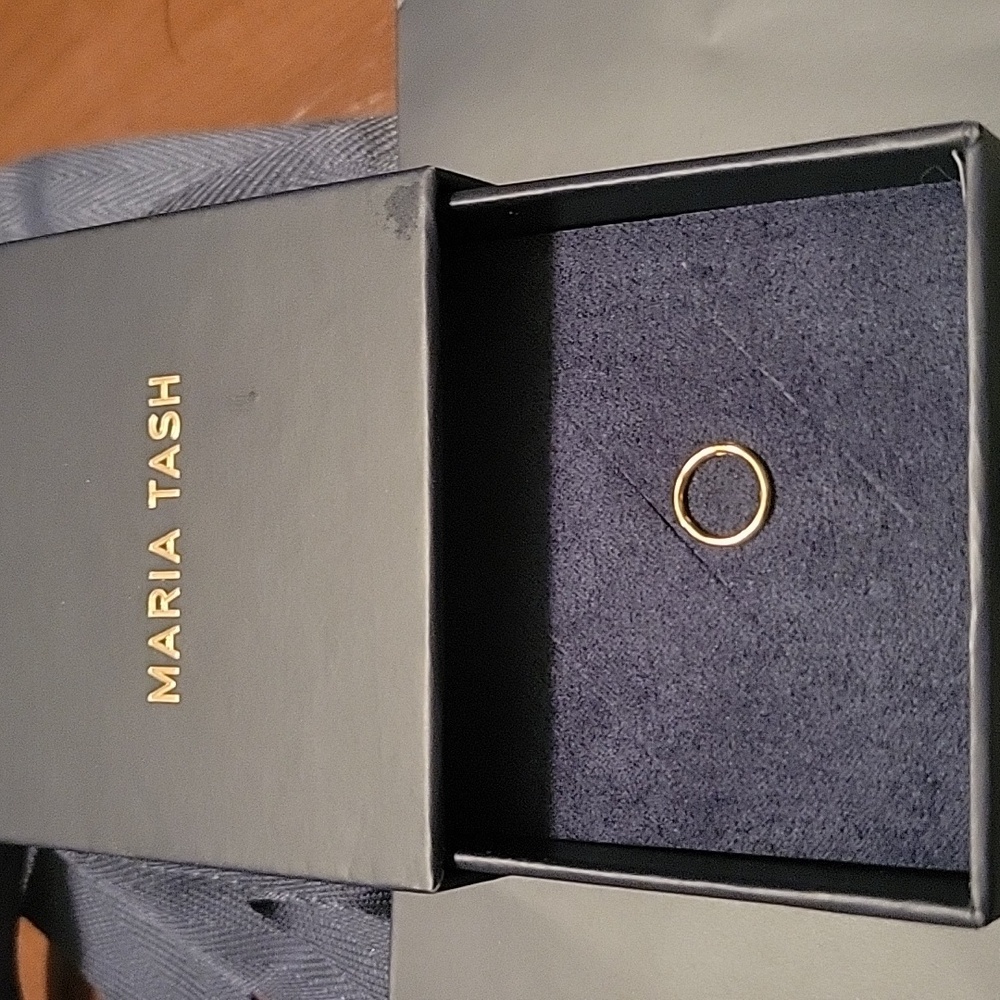 New, Never Worn Maria Tash 14K Yellow Gold 16 Gauge Clicker Hoop Earring, 8mm